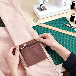 Canvas Cloth Zipper Bags&nbsp;ABAG-WH0077-09C-04