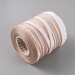 フラットコットンブックヘッドバンド  ニットストリップとスプール付き  装丁装飾用  サドルブラウン  13x1mm  約109.36ヤード（100m）/ロール&nbsp;OCOR-WH0067-52B