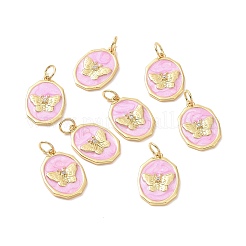 Brass Micro Pave Clear Cubic Zirconia Pendants&nbsp;ZIRC-A020-02G