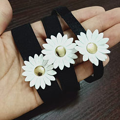 3 Pairs 3 Styles Flower Polyester with Iron Shoelace for High Heels&nbsp;FIND-DJ0001-87