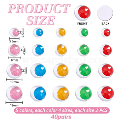 80Pcs 40 Styles Glass Doll Craft Eyes&nbsp;DIY-PH0030-60