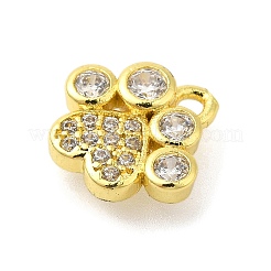 Rack Plating Brass Micro Pave Cubic Zirconia Charms&nbsp;KK-S396-47G