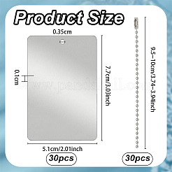 30Pcs Aluminum Blank Big Pendants&nbsp;FIND-OC0014-26
