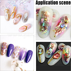 12色 シェルチップ ネイルアート デコレーション アクセサリー  ミックスカラー  5~12x7~23x0.1~0.3mm&nbsp;DIY-WH20002-669