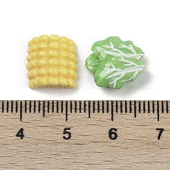 オペーク樹脂カボション  模造野菜  ミックスカラー  11~16x7~14x5.5~8mm&nbsp;RESI-K043-11