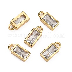 SHEGRACE Brass Clear Cubic Zirconia Charms&nbsp;XGRQ2O012-427G