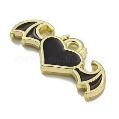 Rack Plating Alloy Enamel Pendants&nbsp;PALLOY-F312-68G-01