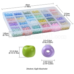 288G 24 Styles Glass Seed Beads&nbsp;SEED-FS0001-26B