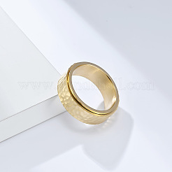 Textured 304 Stainless Steel Finger Rings&nbsp;FS-WG2C156-08