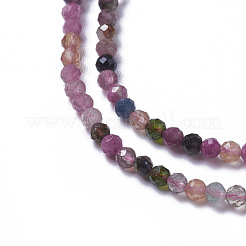 Natural Multicolor Tourmaline Beads Strands&nbsp;G-F596-08-2mm
