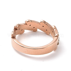 Crystal Rhinestone Oval Bar Finger Ring&nbsp;RJEW-D120-04RG