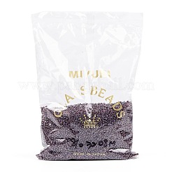 MIYUKIラウンドロカイユビーズ  日本製シードビーズ  8/0  （rr3208)マジックパープルクランベリーライニングクリスタル  3mm  穴：1mm  約19000~20500個/ポンド&nbsp;SEED-G008-RR3208