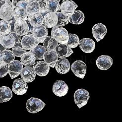 Electroplate Transparent Glass Beads&nbsp;GLAA-A045-05