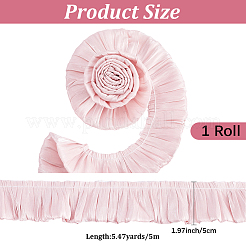 5M Double Layer Polyester Pleated Lace Ribbon&nbsp;OCOR-CY0003-97B