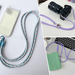 DIYジュエリー製作キット  ポリエステル製の携帯ストラップを含む  亜鉛合金回転式ナスカン  ゴールドカラー  1280mm&nbsp;DIY-PH0034-51
