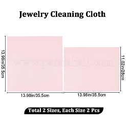 4Pcs 2 Style Silver Polishing Cloth&nbsp;TOOL-BBC0001-05A