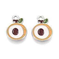 Fruit Alloy Enamel Charms&nbsp;PALLOY-S058-01P-15