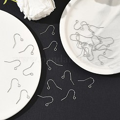 シェグレース 真鍮製フレンチフック（ループ付き）  カドミウムフリー＆ニッケルフリー＆鉛フリー  プラチナメッキ  17x18.5mm  穴：2mm  ピン：0.6mm&nbsp;XGR0002P-02P