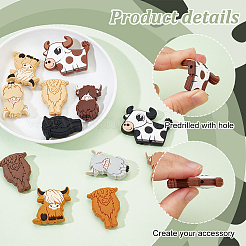 12Pcs 12 Style Food Grade Eco-Friendly Silicone Beads&nbsp;SIL-GA0001-10