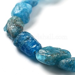 生の粗い天然アパタイトビーズ連売り  ナゲット  6.5~9x5~6x3~5mm  穴：0.8mm  約26~30個/連  7.48''~8.46''（19~21.5センチメートル）&nbsp;G-P528-B04-01