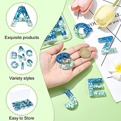 26Pcs 26 Styles Transparent Epoxy Resin Pendants&nbsp;CRES-YW0002-28K