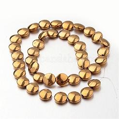 Electroplate Non-magnetic Synthetic Hematite Bead Strands&nbsp;G-F300-33B