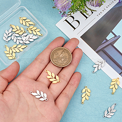 20Pcs 2 Colors 201 Stainless Steel Connector Charms&nbsp;STAS-BBC0001-25