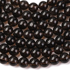 Natural Smoky Quartz Round Beads Strands&nbsp;G-E329-6mm-38