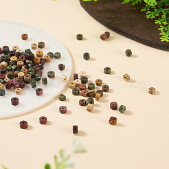 200Pcs 4 Styles Natural Dragon Blood & Picture Jasper & Natural Polychrome Jasper & Mookaite Beads&nbsp;G-TA0003-05A