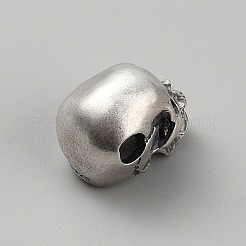 925 Sterling Silver Skull Beads&nbsp;LS-FIND-WH00670-79AS