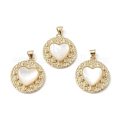 Rack Plating Brass Micro Pave Cubic Zirconia Pendants&nbsp;KK-E003-27G