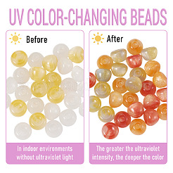 30Pcs 3 Colors Resin UV Reactive Beads&nbsp;RESI-TA0005-67A