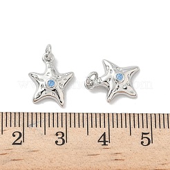 Brass Pave Cubic Zirconia Pendants&nbsp;KK-P325-32P