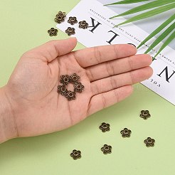 Tibetan Style Alloy Bead Caps&nbsp;LS-K0P34071