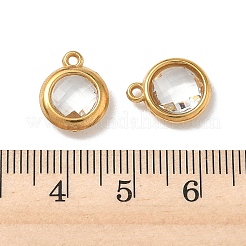 304 Stainless Steel Rhinestone Pendants&nbsp;STAS-P453-05G-01