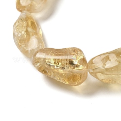 加熱された天然シトリンビーズ連売り  ナゲット  10~28x9~15x5~12mm  穴：1.2mm  約22~31個/連  14.96~15.75インチ（38~40cm）&nbsp;G-F771-D01-01