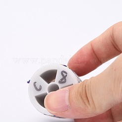 メタリック糸を使用した4本撚りポリコットンコード  手作りマクラメ綿ロープ  ひも壁掛け用植物ハンガー  パープル  1.5mm  約4.3ヤード（4m）/ロール&nbsp;OCOR-Z003-D35