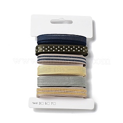 18 Yards 6 Styles Polyester Ribbon&nbsp;SRIB-C001-E08