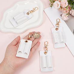 4Pcs Rectangle PU Leather Pendant Decorations&nbsp;HJEW-GF0001-78B