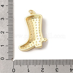 Brass Micro Pave Cubic Zirconia Pendants&nbsp;KK-H267-112G-02