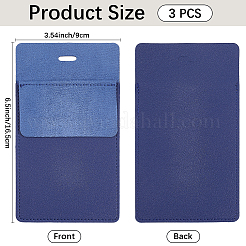 Rectangle PU Leather Pocket Pen Bag for Doctor Nurse&nbsp;AJEW-WH20060-95A
