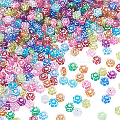 500Pcs Plastic Flower Beads&nbsp;KY-TADJ0001-07B