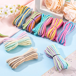 8 Bags 8 Colors 3-Ply Round Cotton Twisted Cord&nbsp;OCOR-TA0003-82B