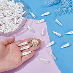 100Pcs ABS Plastic Imitation Shell Pearl Beads&nbsp;KY-HY0001-21