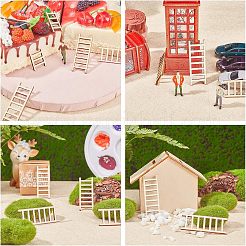 Ladder Unfinished Wooden Ornaments&nbsp;WOOD-WH0100-31