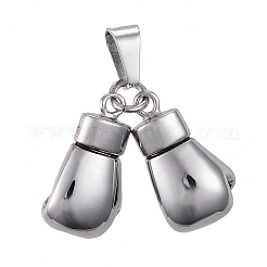 304ステンレスペンダント  手袋  アンティークシルバー  24x13.5x9mm  穴：9x5mm&nbsp;STAS-H365-17