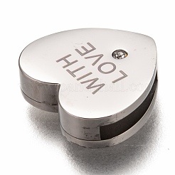 304 Stainless Steel Slide Charms&nbsp;STAS-P270-15P