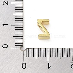 304ステンレスペンダント  24KGP本金メッキ  文字Z  8x5x4mm  穴：1.5mm&nbsp;STAS-S137-01G-Z
