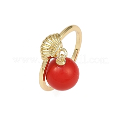 Brass Cuff Rings&nbsp;RJEW-C139-04G