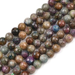Natural Red Corundum Beads Strands&nbsp;G-K405-A01-6mm